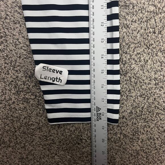 J. McLaughlin Monochrome Striped Top - Picture 10 of 11